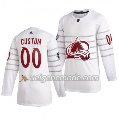 Herren Colorado Avalanche Trikot Custom Weiß Adidas 2020 NHL All-Star Authentic